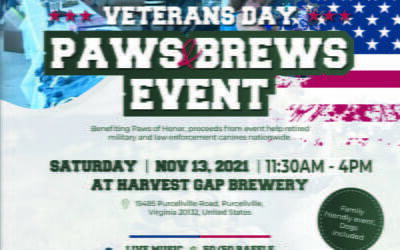 Paws & Brews Veterans Day Event